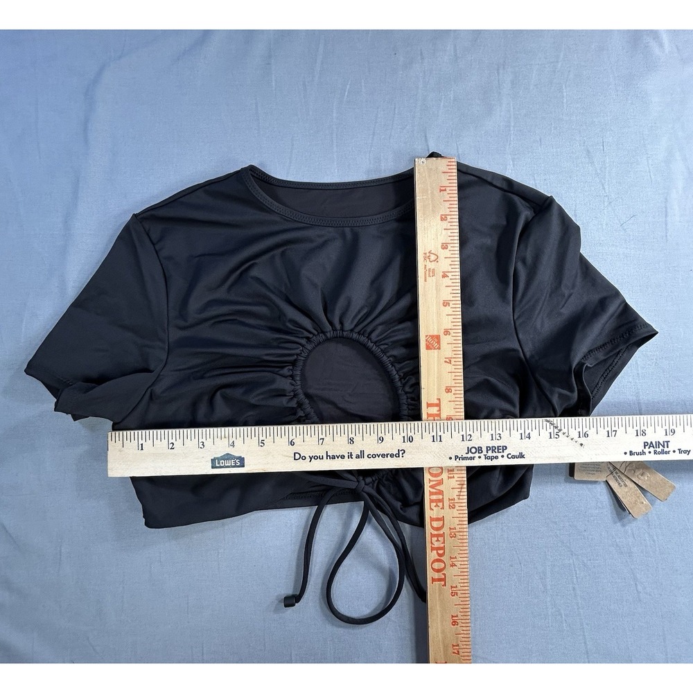 Skims Recycled Swim Ruched Shirt‎ Women's Large NEW - Picture 10 of 10